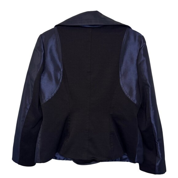 Andy The-Anh women's two-tone single button long sleeve blazer size 8 - Picture 7 of 11